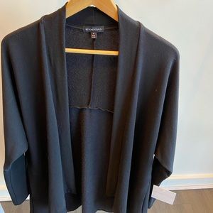 Ribbed Draped Cardigan